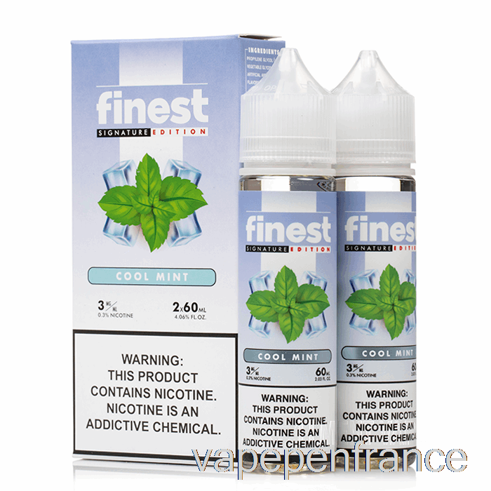 Menthe Fraîche - La Plus Belle édition Signature - Stylo Vape 120 Ml 6 Mg